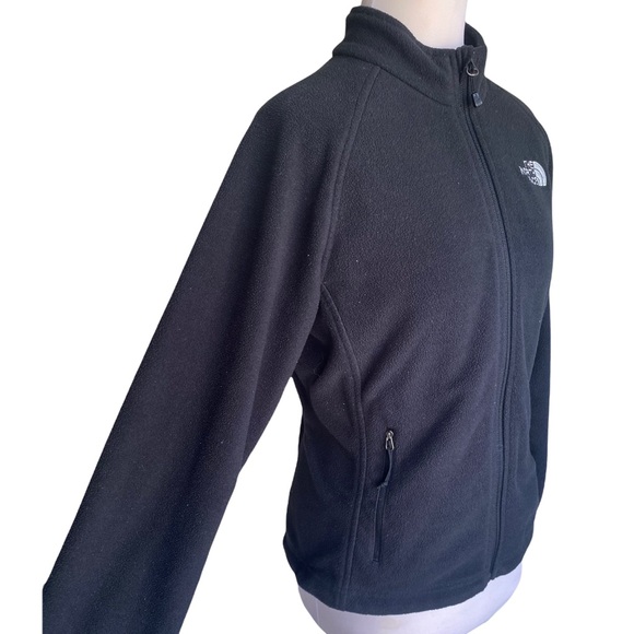 ⛔️Sold⛔️The North Face Black Full Zip Basic Casual Fleece Jacket Sz S - Picture 3 of 9